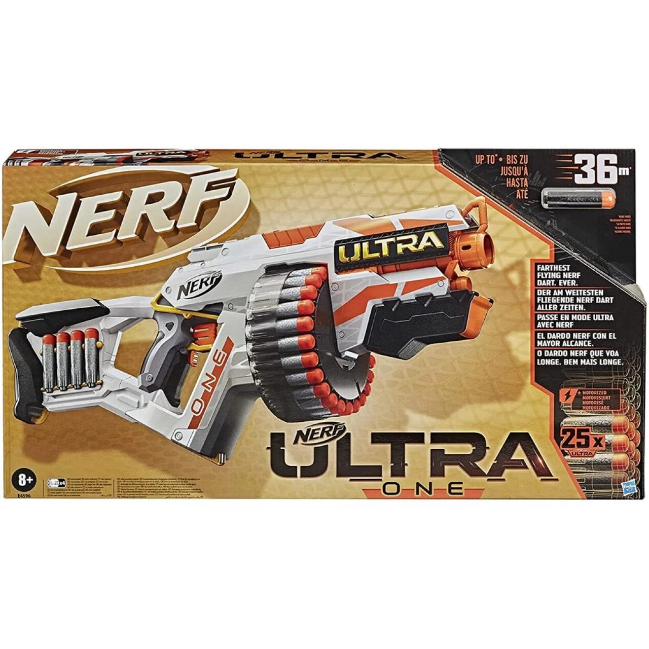 Hasbro Nerf Ultra One Motorized Blaster Weiterentwickeltes Design Trommelmagazin Mit Hoher Kapazität,25 Nerf Ultra Darts 2 Hasbro Nerf Ultra One Motorized Blaster Weiterentwickeltes Design Trommelmagazin Mit Hoher Kapazität,25 Nerf Ultra Darts – Bild 2
