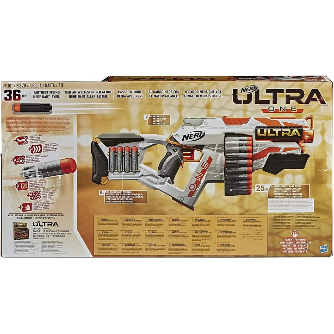 Hasbro Nerf Ultra One Motorized Blaster Weiterentwickeltes Design Trommelmagazin Mit Hoher Kapazität,25 Nerf Ultra Darts 3 Hasbro Nerf Ultra One Motorized Blaster Weiterentwickeltes Design Trommelmagazin Mit Hoher Kapazität,25 Nerf Ultra Darts – Bild 3
