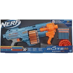 Hasbro Nerf Elite 2.0 Shockwave RD-15 Blaster 30 Nerf Darts 15-Dart Rotationstrommel Schnellfeuer Mit Pump-Action