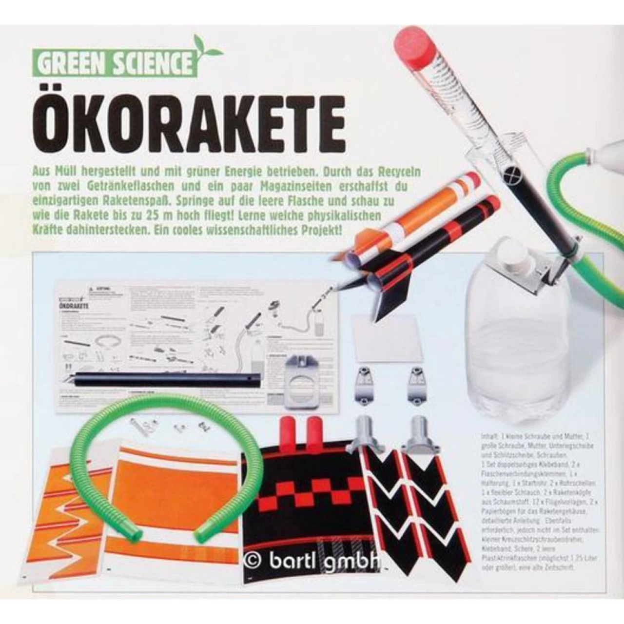 HCM Kinzel Bartl 111248 - Green Science Ökorakete Bausatz Spiel Spaß Experiment Garten Neu 2 HCM Kinzel Bartl 111248 - Green Science Ökorakete Bausatz Spiel Spaß Experiment Garten Neu – Bild 2
