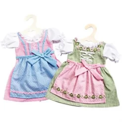 Heless 2111 Fesches Puppendirndl 2 Verschiedene Ausführungen, 1 Stück NEU & OVP