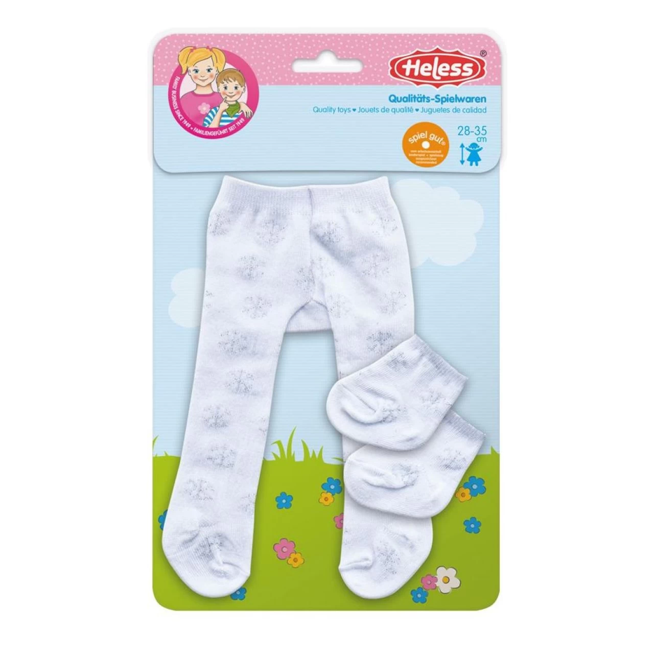 Heless Strumpfhose Mit Söckchen Eiskristal Für 28 - 35 Cm Puppe Puppenkleidung 3 Heless Strumpfhose Mit Söckchen Eiskristal Für 28 - 35 Cm Puppe Puppenkleidung – Bild 3