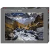 HEYE 3329712 - Mountain Stream Standard 1000 Teile Puzzle Landschaft Berge Natur Schnee Wasser