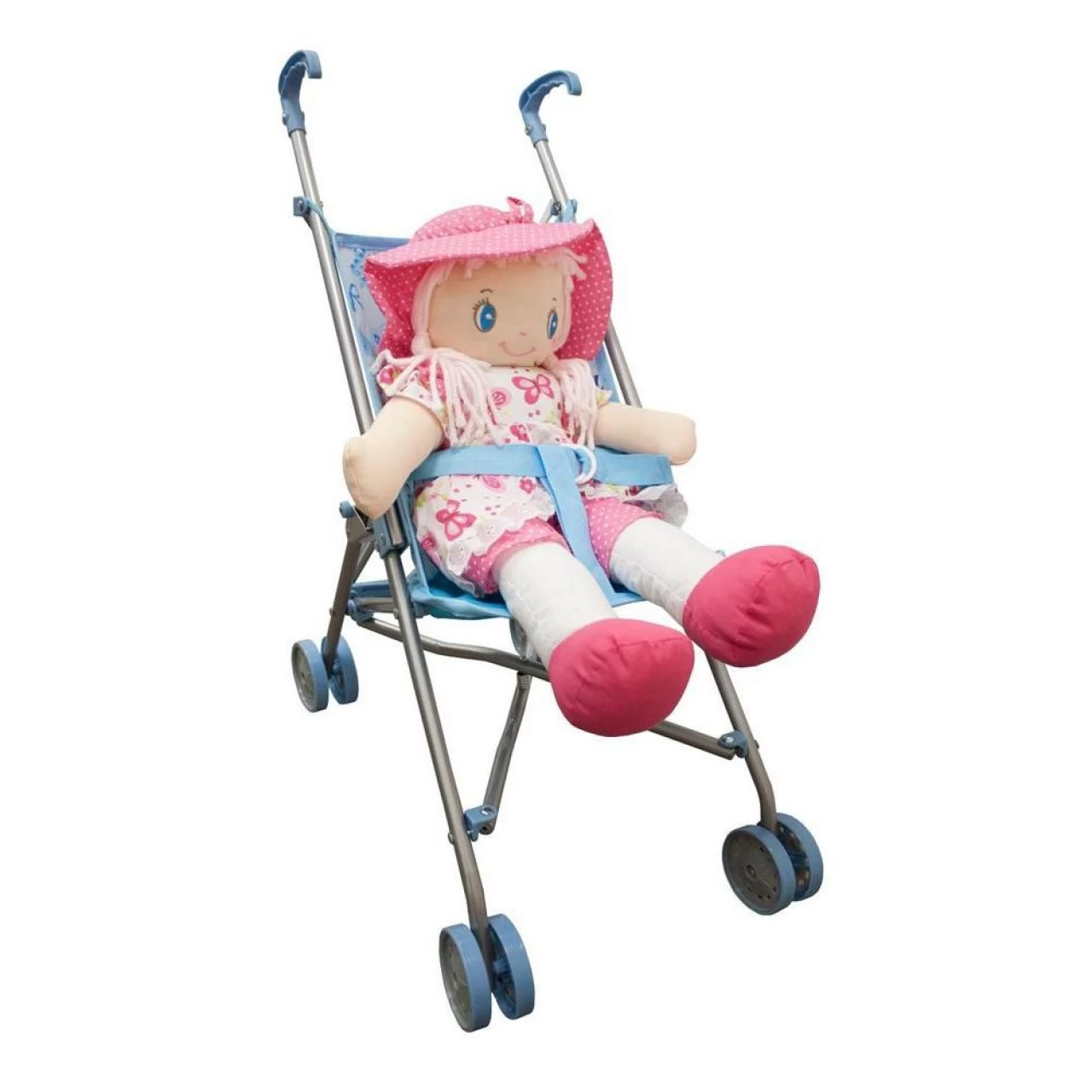 Idena Puppenbuggy Puppenwagen Zusammenklappbar Bärchen Motiv Blau 6 Idena Puppenbuggy Puppenwagen Zusammenklappbar Bärchen Motiv Blau – Bild 6