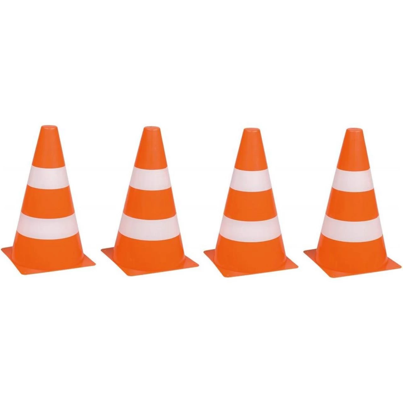 Idena 8x Pylonen Verkehrshütchen Aus Kunststoff Orange/Weiß Für Sport Outdoor Slalom Fußball 2 Idena 8x Pylonen Verkehrshütchen Aus Kunststoff Orange/Weiß Für Sport Outdoor Slalom Fußball – Bild 2