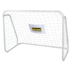 Idena Fußballtor Aus Metall Mit Netz Ca. 124 X 96 X 61 Cm Weiß Ideal Für Outdoor Garten Park Strand Halle