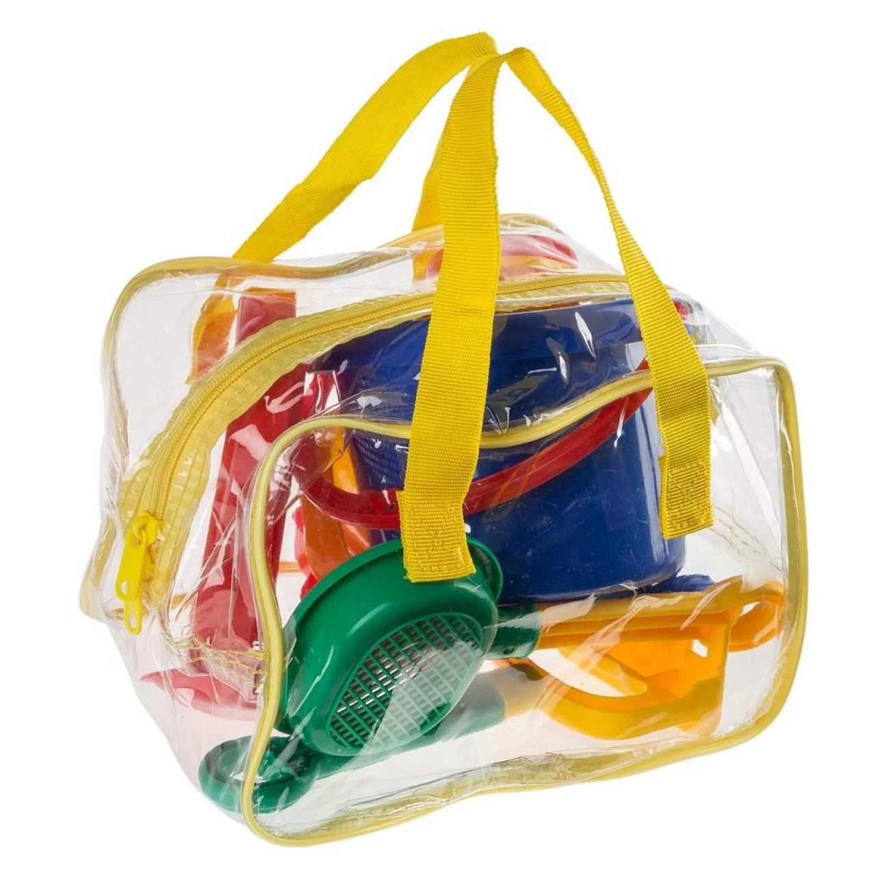 Idena Sandspielzeug Set Tasche Eimer Sieb Gießkanne 2 Förmchen Harke Schaufel Bunt Strandspielzeug 2 Idena Sandspielzeug Set Tasche Eimer Sieb Gießkanne 2 Förmchen Harke Schaufel Bunt Strandspielzeug – Bild 2