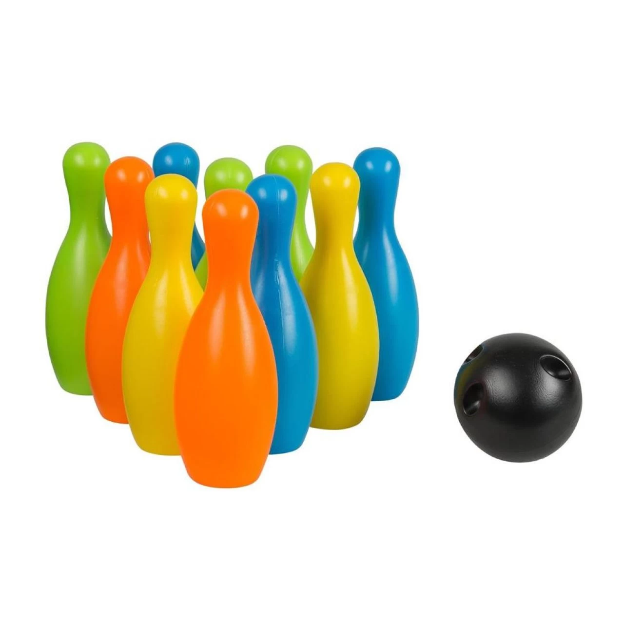 Idena Kegelspiel-Set XXL Bowling Für Kinder 10 Kegel Aus Kunststoff 2 Kugeln Für Drinnen Und Draußen Mit Tragekorb 2 Idena Kegelspiel-Set XXL Bowling Für Kinder 10 Kegel Aus Kunststoff 2 Kugeln Für Drinnen Und Draußen Mit Tragekorb – Bild 2