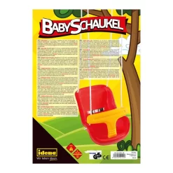 Idena Babyschaukel Aus Kunststoff In Gelb-rot Mit Verstellbaren Halteseilen Und Stahlringen -Spielzeug Geschäft xide 40191 2 1280x1280