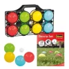 Idena Boccia Set 8 Kugeln 4 Farben Boule Spiel Wurfspiel