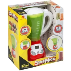 Idena 40451 - Haushaltsserie Standmixer Mit Realistischen Toneffekten, 3 Bedienfunktionen, Ca. 10,5 X 19,5 X 25 Cm, Für Kinder, Zum Erlernen Praktischer Fertigkeiten Im Haushalt, Batteriebetrieben