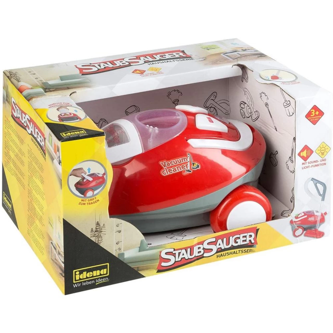 Idena Kinder-Staubsauger Rot Mit Licht- Und Tonfunktion 21 X 32,5 X 18,5 Cm 1 Idena Kinder-Staubsauger Rot Mit Licht- Und Tonfunktion 21 X 32,5 X 18,5 Cm