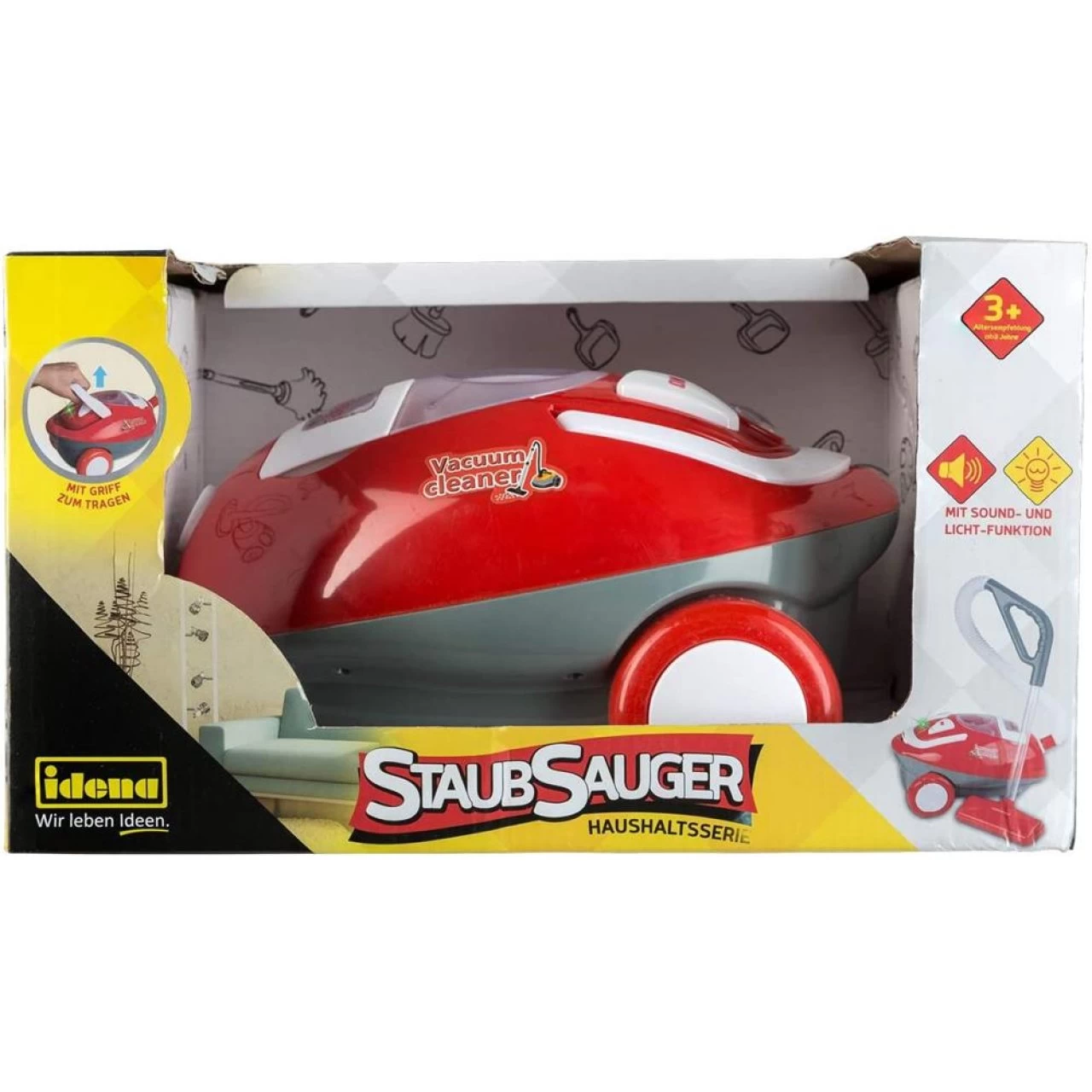 Idena Kinder-Staubsauger Rot Mit Licht- Und Tonfunktion 21 X 32,5 X 18,5 Cm 2 Idena Kinder-Staubsauger Rot Mit Licht- Und Tonfunktion 21 X 32,5 X 18,5 Cm – Bild 2
