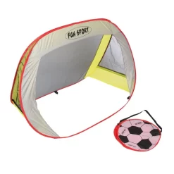 Idena 40463 - Pop Up Fußballtor Inkl. Tragetasche Und Erdnägeln, 130x96x80 Cm