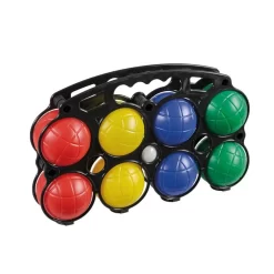 Idena Boccia-Set Für Kinder 8 Kugeln 7 Cm Durchmesser Mit Tragekorb Gartenspielzeug