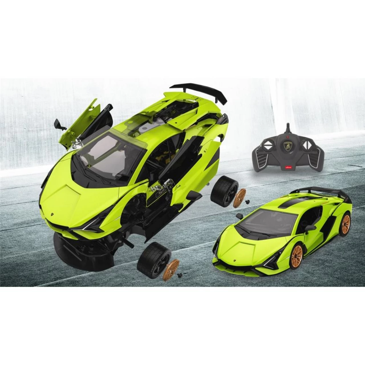 Jamara Lamborghini Sián FKP 37 1:18 Grün 2,4GHz Bausatz RC-Auto Funkferngesteuertes Fahrzeug 9 Jamara Lamborghini Sián FKP 37 1:18 Grün 2,4GHz Bausatz RC-Auto Funkferngesteuertes Fahrzeug – Bild 9