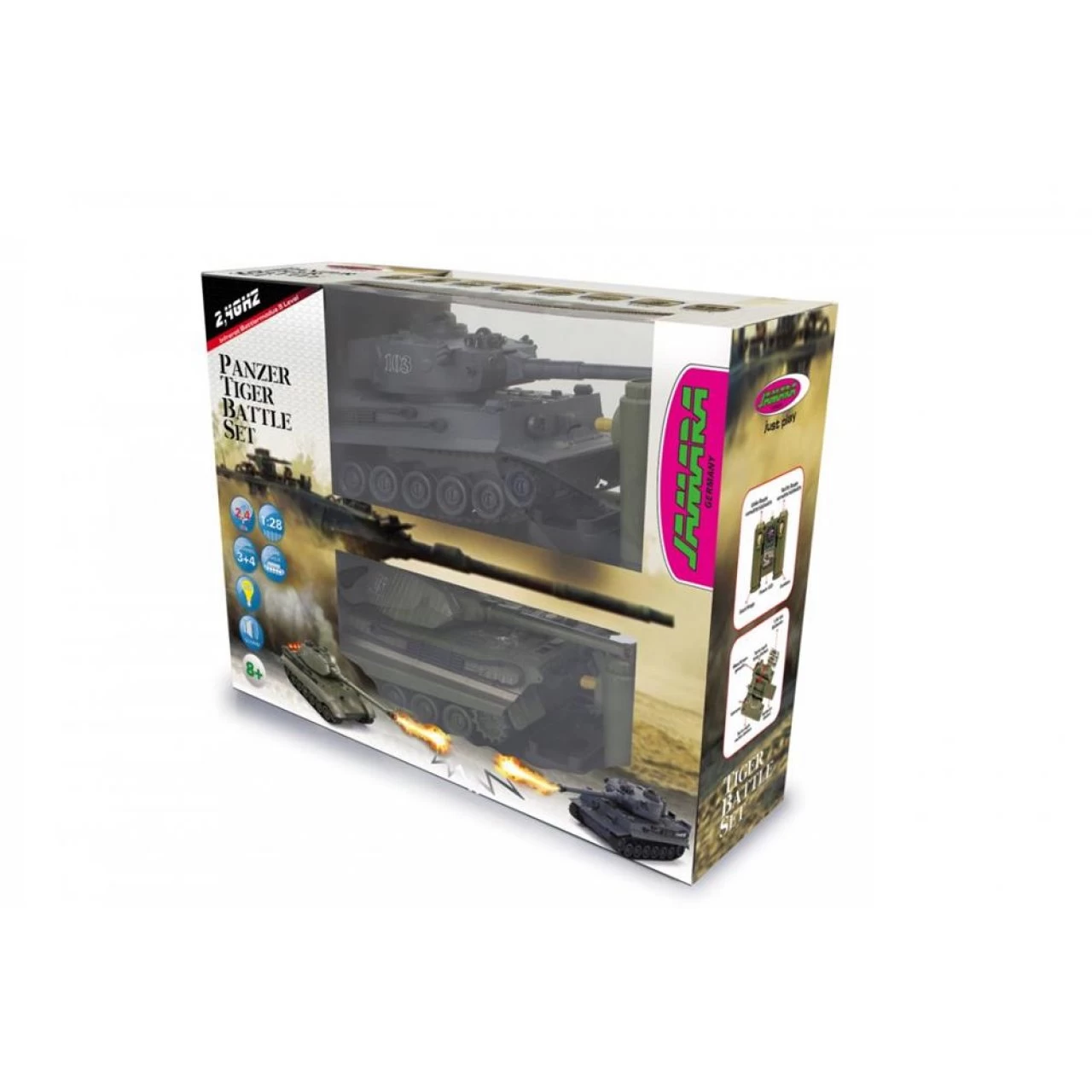 Jamara Panzer Tiger Battle Set 1:28 2,4GHz Einsatzfahrzeuge Funkferngesteuertes Fahrzeug 2 Jamara Panzer Tiger Battle Set 1:28 2,4GHz Einsatzfahrzeuge Funkferngesteuertes Fahrzeug – Bild 2