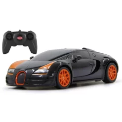 Jamara Bugatti Grand Sport Vitesse 1:24 Schwarz 2,4GHz Funkferngesteuertes Fahrzeug Auto