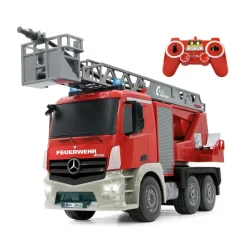 Jamara Feuerwehr Drehleiter 1:20 Mercedes Antos 2,4GHz Rot Fernsteuerung Hupe
