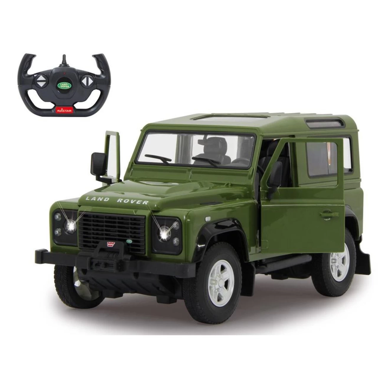 Jamara Land Rover Defender 1:14 Grün 2,4GHz Funkferngesteuertes Fahrzeug Auto 1 Jamara Land Rover Defender 1:14 Grün 2,4GHz Funkferngesteuertes Fahrzeug Auto