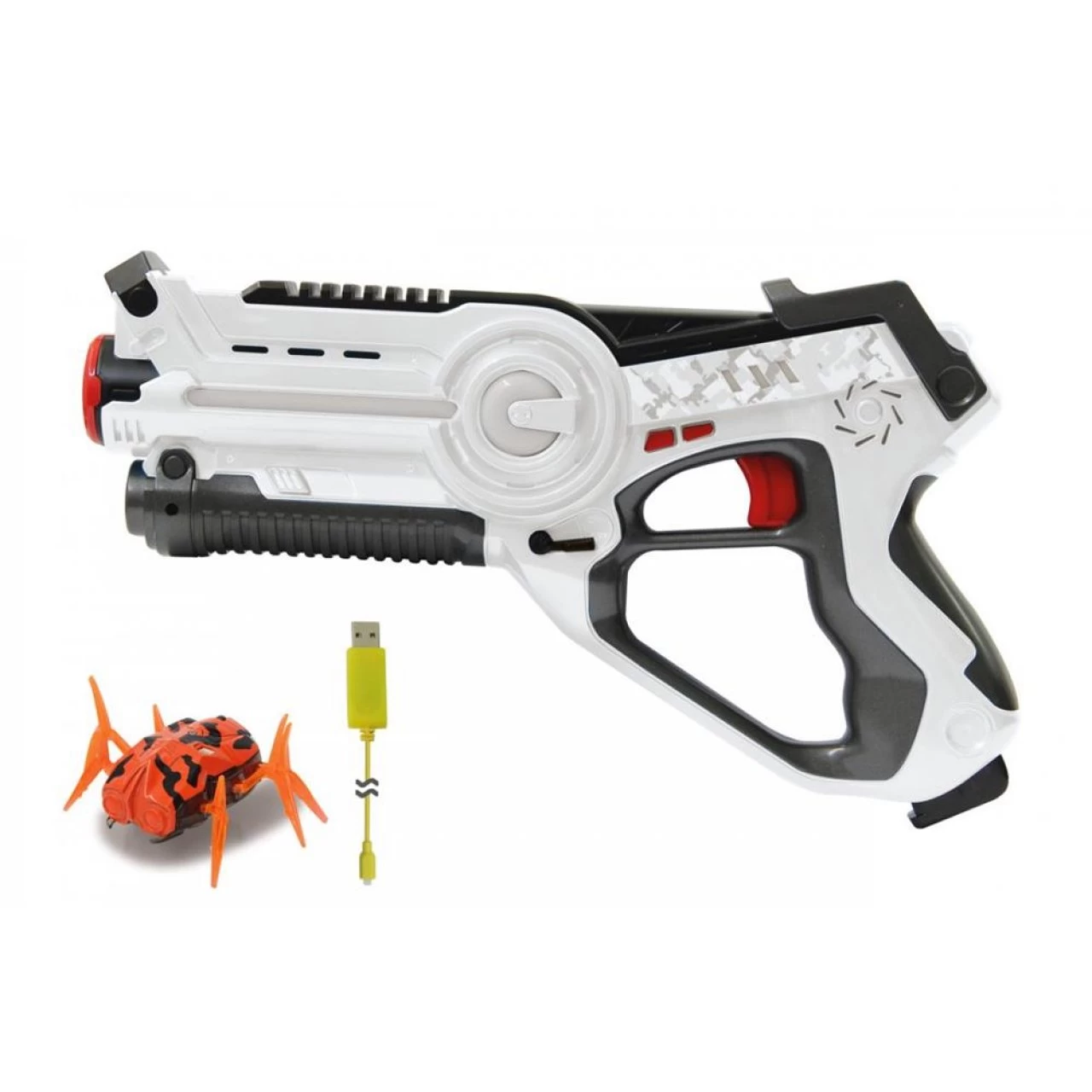 Jamara Impulse Laser Gun Bug Hunt Set Weiss/orange Outdoorspielzeug Spielzeugwaffe 5 Jamara Impulse Laser Gun Bug Hunt Set Weiss/orange Outdoorspielzeug Spielzeugwaffe – Bild 5