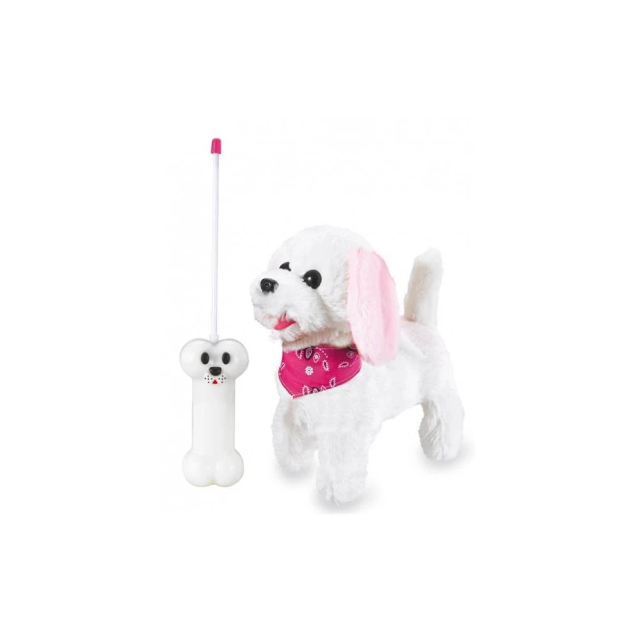 Jamara Trixi RC Plüschhund Weiß Rosa 27 MHz Ferngesteuerter Hund Bellt Läuft 1 Jamara Trixi RC Plüschhund Weiß Rosa 27 MHz Ferngesteuerter Hund Bellt Läuft
