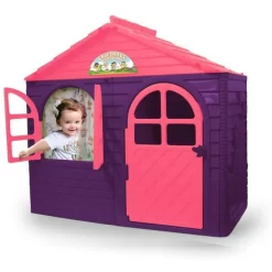 Jamara Spielhaus Little Home Lila Gartenhaus Haus Kinder Kunststoff Robust Outdoor Indoor Pflegeleicht