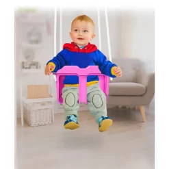 JAMARA 460663 Babyschaukel Small Swing – Ab 10 Monate, Robuster Kunststoff, Belastbar Bis 25 Kg, Inkl. Sicherheitsbügel, Kippsicher, Indoor-Outdoor Geeignet, Pink -Spielzeug Geschäft xjam 460663 5 1280x1280