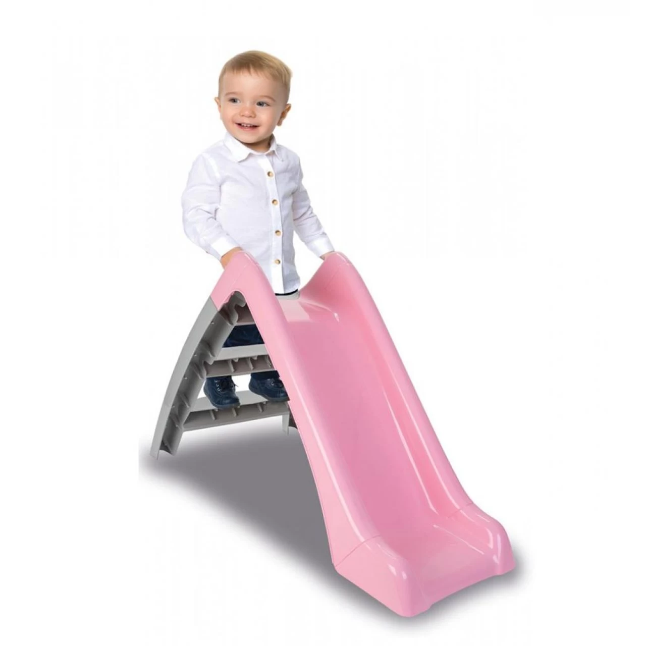 Jamara Rutsche Happy Slide Pastellrosa Kinderrutsche Indoor Und Outdoor Geeignet Ab 1 Jahr 3 Jamara Rutsche Happy Slide Pastellrosa Kinderrutsche Indoor Und Outdoor Geeignet Ab 1 Jahr – Bild 3