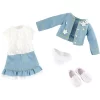Käthe Kruse Puppenkleid Vera Kruselings Frühlingskönigin Outfit Jeansjacke Puppenkleidung Zubehör