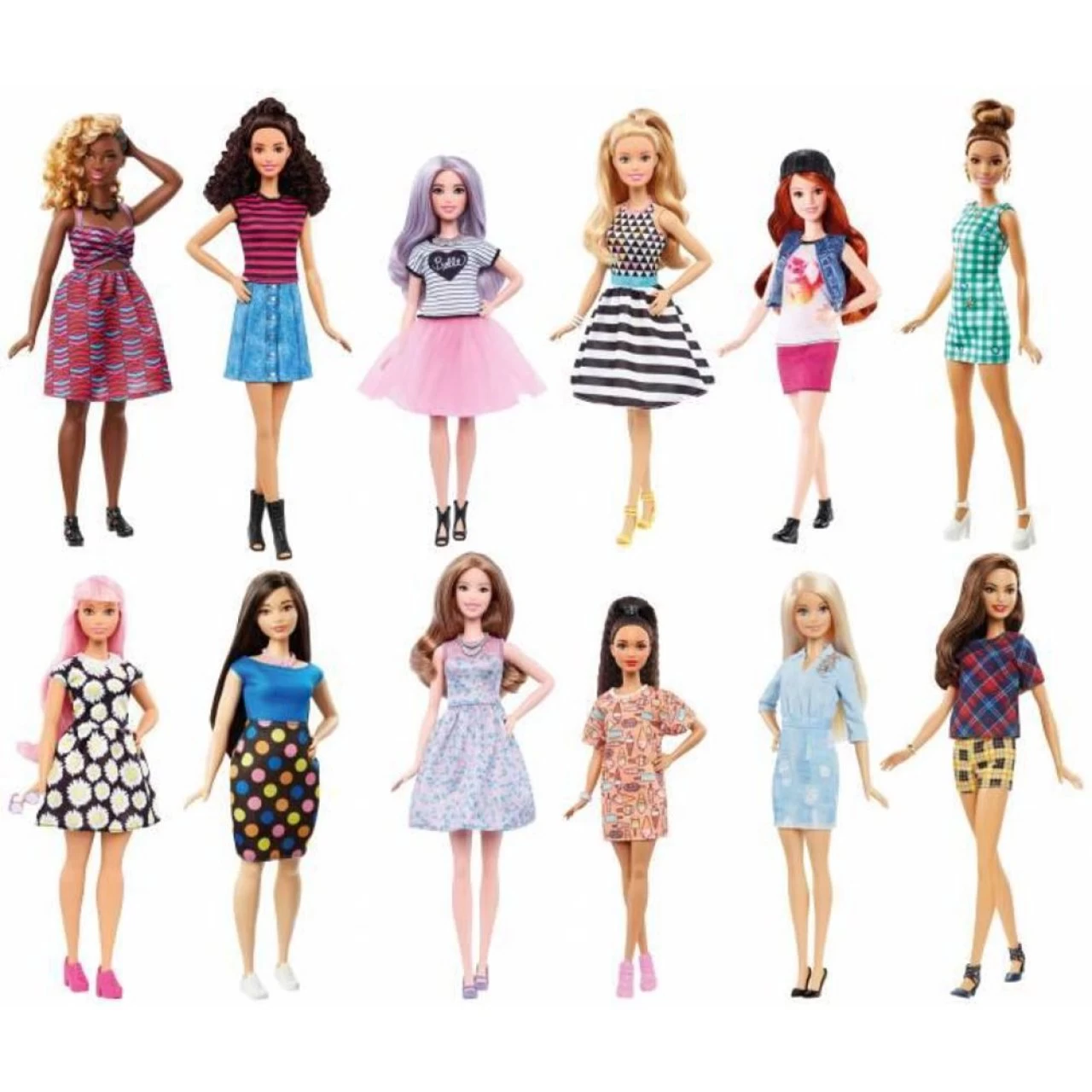 Mattel Barbie Fashionistas Modepuppe Spielpuppe | 1 Stück Zufällige Variante 1 Mattel Barbie Fashionistas Modepuppe Spielpuppe | 1 Stück Zufällige Variante