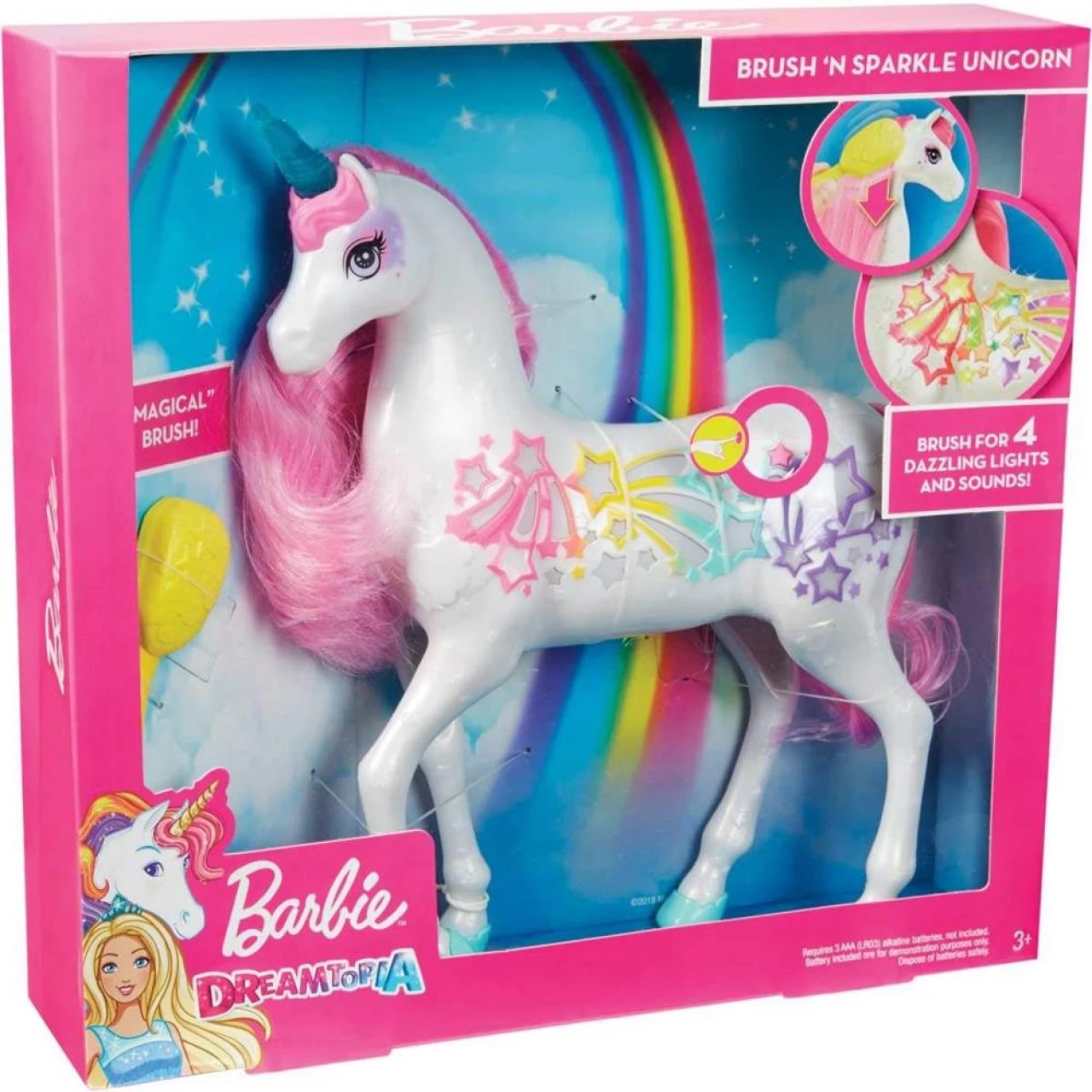 Mattel Barbie Dreamtopia Regenbogen-Königreich Magisches Haarspiel-Einhorn 7 Mattel Barbie Dreamtopia Regenbogen-Königreich Magisches Haarspiel-Einhorn – Bild 7