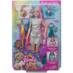 MATTEL Barbie GHN04 - Barbie Fantasie-Haare Puppe Mit Meerjungfrauen Und Einhorn Looks Kinder Spielfigur -Spielzeug Geschäft xmat ghn04 5 1280x1280