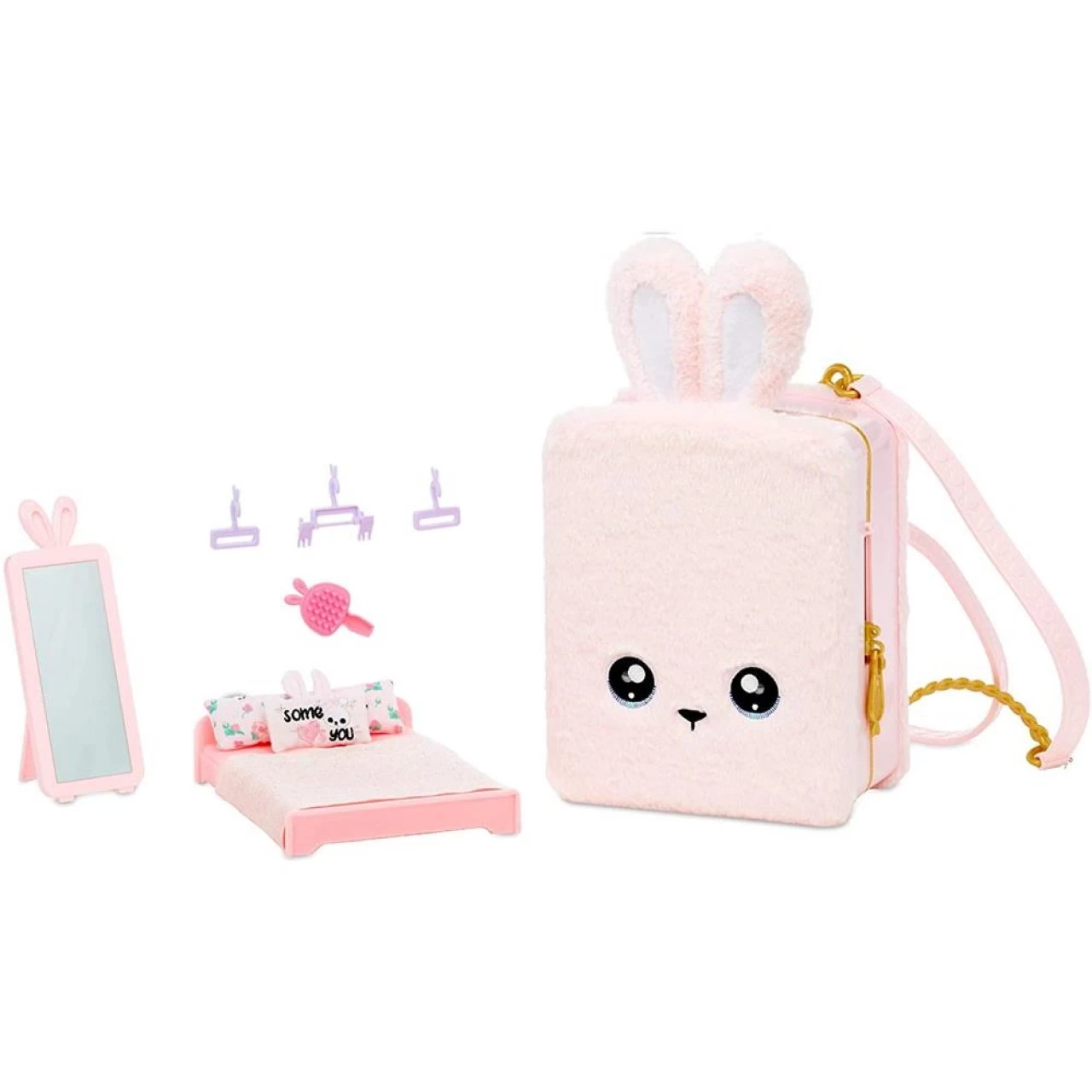 MGA Na! Na! Na! Surprise 3-in-1-Rucksack-Schlafzimmer-Pinkhasen-Spielset Limitierte Aubrey-Herzpuppe 4 MGA Na! Na! Na! Surprise 3-in-1-Rucksack-Schlafzimmer-Pinkhasen-Spielset Limitierte Aubrey-Herzpuppe – Bild 4