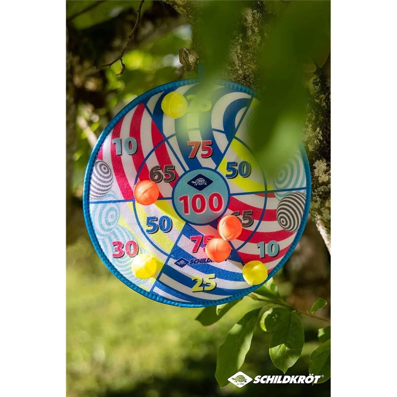 Schildkröt Soft Dart Set 38 Cm Klett-Dartscheibe Mit 2 X 3 Klettbälle 4 Schildkröt Soft Dart Set 38 Cm Klett-Dartscheibe Mit 2 X 3 Klettbälle – Bild 4