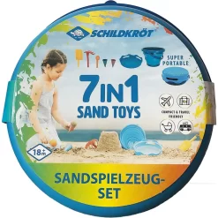 Schildkröt 7 In 1 Sandspielzeug Set Blau Mit Falteimer Schaufel Sieb Eisförmchen Strandspielzeug -Spielzeug Geschäft xmts 970244 3 1280x1280