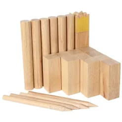 Goki Wikingerspiel Kubb, Im Baumwollbeutel, Wurfspiel Im Praktischen Beutel, NEU