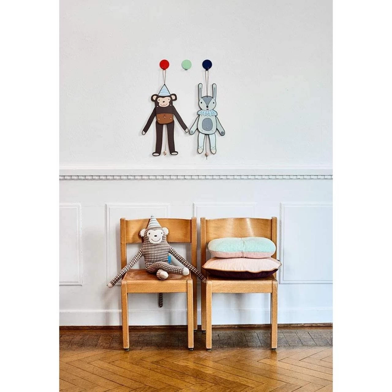 OYOY Affe Mr. Nelsson Stofftier Baumwolle Kuscheltier Kuschelkissen Monkey 3 OYOY Affe Mr. Nelsson Stofftier Baumwolle Kuscheltier Kuschelkissen Monkey – Bild 3