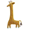 OYOY Stofftier Noah Giraffe Süßes Baby Kinder Kissen Großes Kuschelkissen Schmusekissen Baumwolle 64x27 Cm