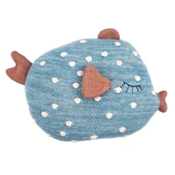 OYOY Little Finn Stofftier Fisch Kissen Kuschelkissen Schmusekissen Blau -Spielzeug Geschäft xoyo 1100831 2 1280x1280