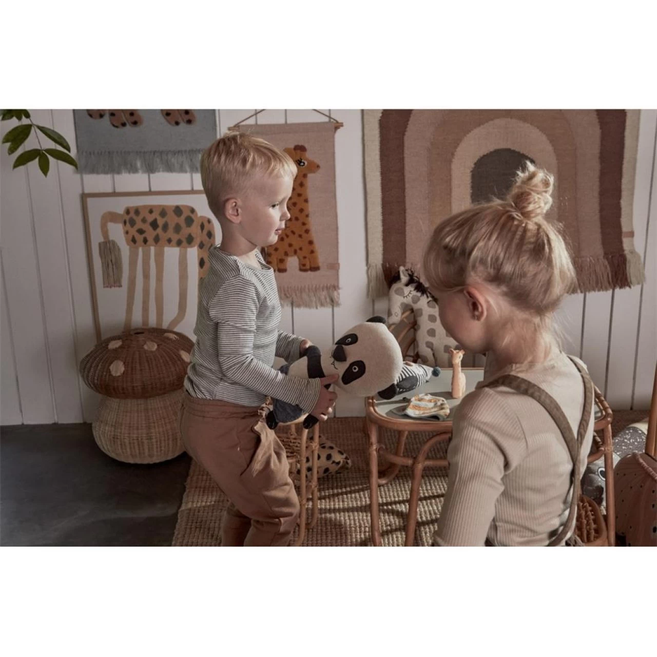 OYOY Ling Ling Pandabär Stofftier Baumwolle Kuscheltier Plüschtier 4 OYOY Ling Ling Pandabär Stofftier Baumwolle Kuscheltier Plüschtier – Bild 4