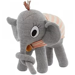 OYOY Ramboline Elephant Grey Stofftier Kuscheltier Aus Baumwolle Mit Polyesterfüllung
