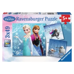 Ravensburger Abenteuer Im Winterland 3 X 49 Teile Puzzle