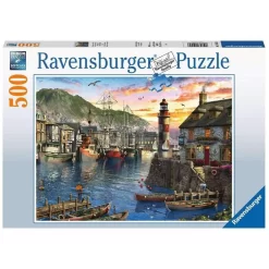 Ravensburger Puzzle 500 Teile Morgens Am Hafen Für Erwachsene Und Kinder Ab 10 Jahren