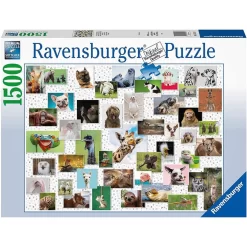 Ravensburger Puzzle 1500 Teile Funny Animals Collage Tier-Motiv Für Erwachsene Und Kinder Ab 14 Jahren
