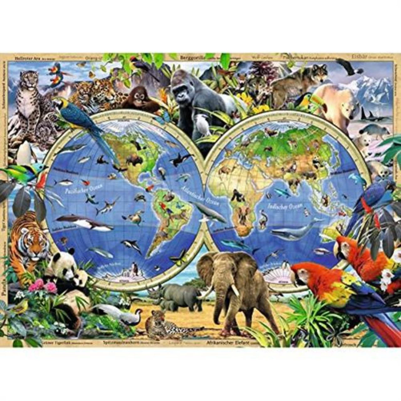 Ravensburger 10540 - Tierisch Um Die Welt Kinderpuzzle Puzzlespiel Spielzeug 2 Ravensburger 10540 - Tierisch Um Die Welt Kinderpuzzle Puzzlespiel Spielzeug – Bild 2