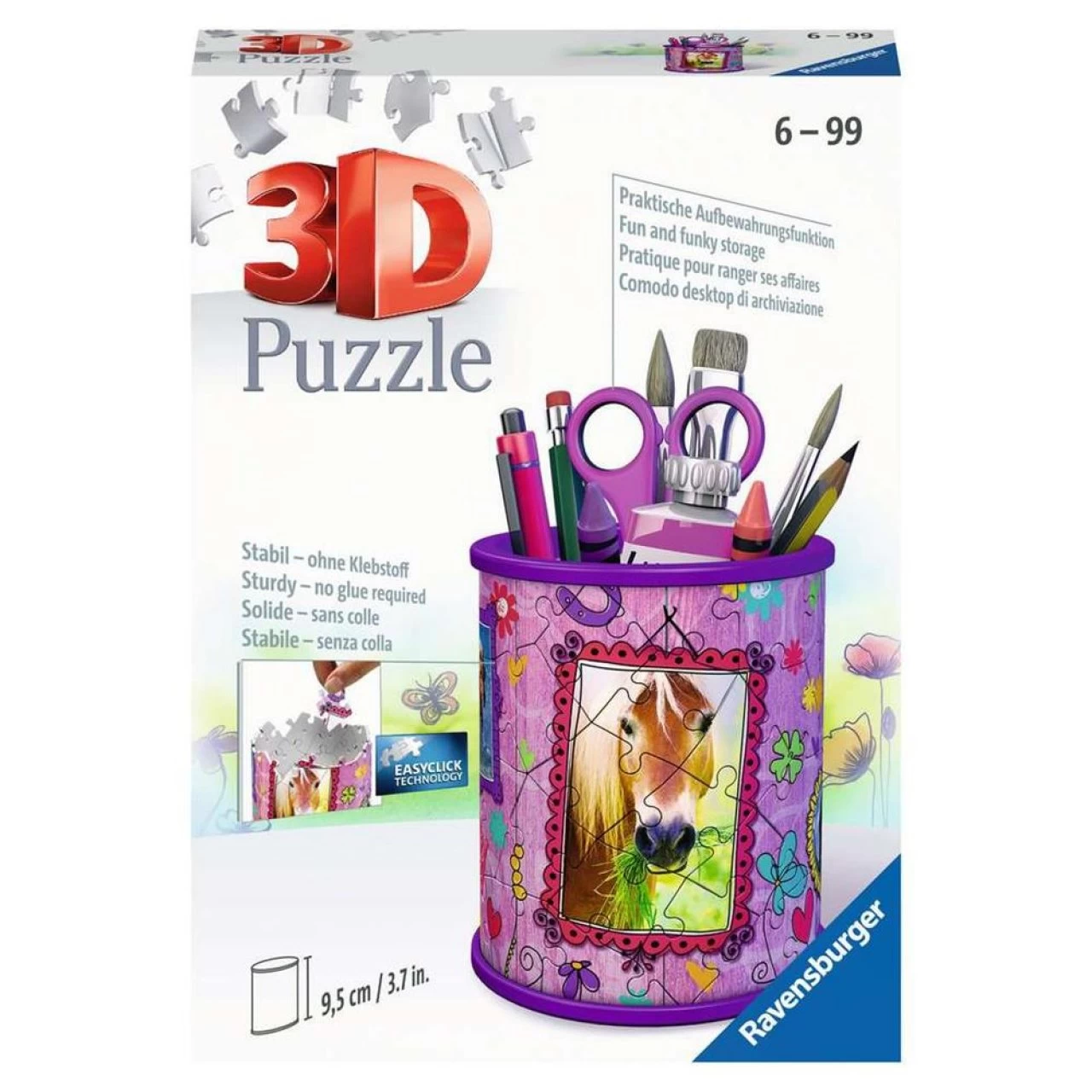 Ravensburger 3D Puzzle Utensilo Pferde 54 Teile Stiftehalter Für Tier-Fans Ab 6 Jahren Schreibtisch-Organizer 1 Ravensburger 3D Puzzle Utensilo Pferde 54 Teile Stiftehalter Für Tier-Fans Ab 6 Jahren Schreibtisch-Organizer