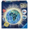 Ravensburger 3D Puzzle-Ball Nachtlicht Erde Bei Nacht Leuchtet Mit Händeklatschen LED-Leuchtsockel