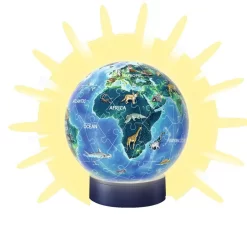 Ravensburger 3D Puzzle-Ball Nachtlicht Erde Bei Nacht Leuchtet Mit Händeklatschen LED-Leuchtsockel -Spielzeug Geschäft xrav 118441 2 1280x1280