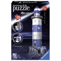 Ravensburger - Leuchtturm Bei Nacht 3D Puzzle Mit Licht Kinderpuzzle Spielzeug